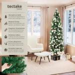 Künstlicher Weihnachtsbaum, naturgetreu, Weihnachtsbaum mit biegsamen Zweigen, voluminöses Nadelkleid, pflegeleicht, stabil, einfacher Aufbau, Tannenbaum künstlich als Weihnacht