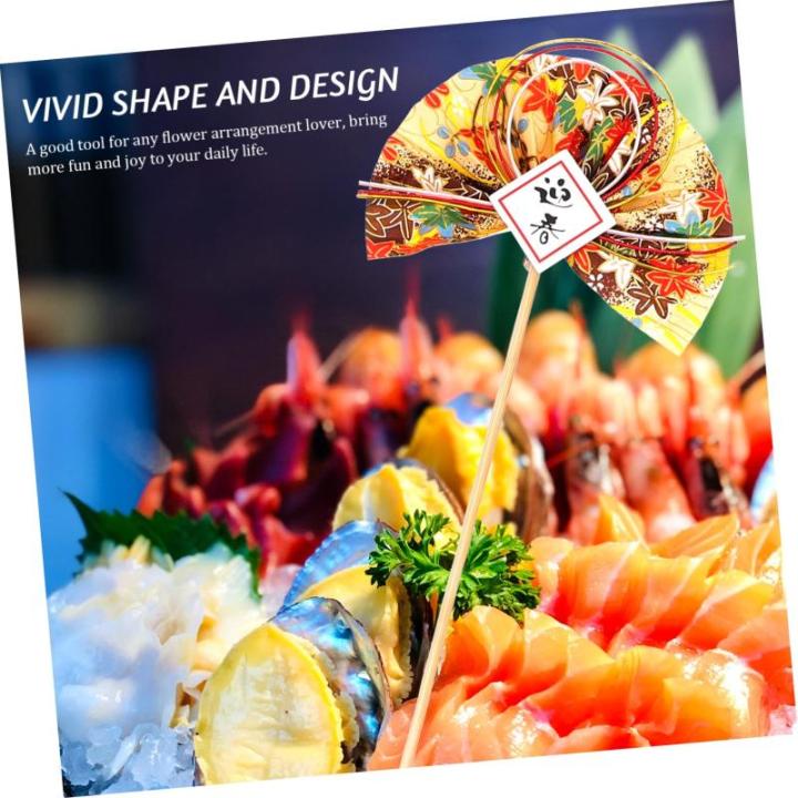 2St Blumenstab Blumenarrangement-Picks Japanisches Dekor Ostern Cupcake Picks spaß würfelunterlage Material für Blumenarrangements Blumenstrauß-Arrangement pflücken Plastik G