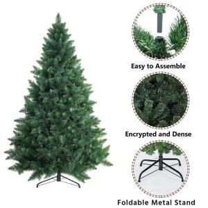 Künstlicher Weihnachtsbaum,300cm grüner Weihnachtsbaum, künstlicher Weihnachtsbaum, 2000 Zweige mit Metallständer, klappbare Zweige for einfache Montage, geeignet for Urlaubsde