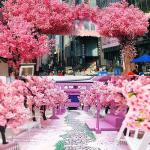 Künstliche Kirschblütenbäume, künstlicher rosa Kirschbaum, für Zuhause, Hochzeit, Party, Garten, Büro, Dekoration, künstliche Pflanze, künstliche Blumenranken