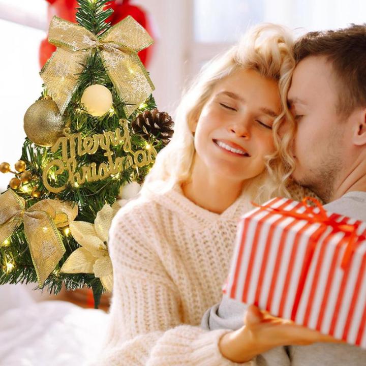 Kerstboom met verlichting 45 cm lichtketting kerstboom mini kerstboom kunstmatige kerstboom kerstdecoratie tafel kerstboom kerstcadeaus