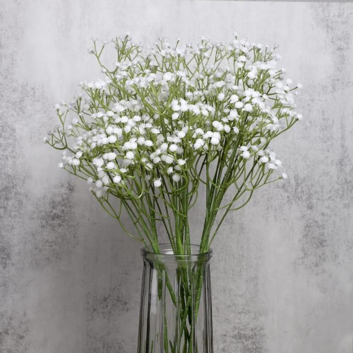 Gypsophila , 7 stuks, wit, Gypsophila, , kunstplanten, doe-het-zelf voor bruiloft, bruidsboeket, bloemstuk, hotel, woonkamer, feestdecoratie