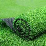 Kunstrasen, 2 x 25 m, realistischer Astro Turf, Kunstrasenrolle, Kunstrasenunterlage, Outdoor, Haustier, Terrasse, Balkon, Gartenteppich (Farbe: Grün, Größe: 2 x 2,5 m)
