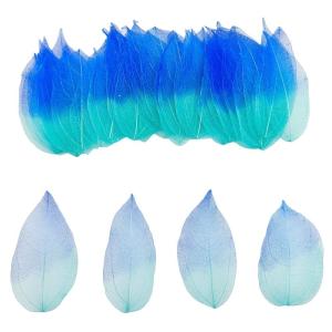 50 stuks kunstbladeren, decoratie, kunstbladeren, slinger, knutselen, droge bladeren, gedroogde bladeren, gebruikt voor doe-het-zelf handwerk, scrapbook, kaarten maken (kleurverloo