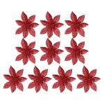 Weihnachtsblumen Künstlich-Christmas Decorations-Weihnachtsdeko Blumen-Weihnachtsschmuck Weihnachtsstern Künstlich Kunstblumen Weihnachten Weihnachtskugeln Christbaumschmuck 2024