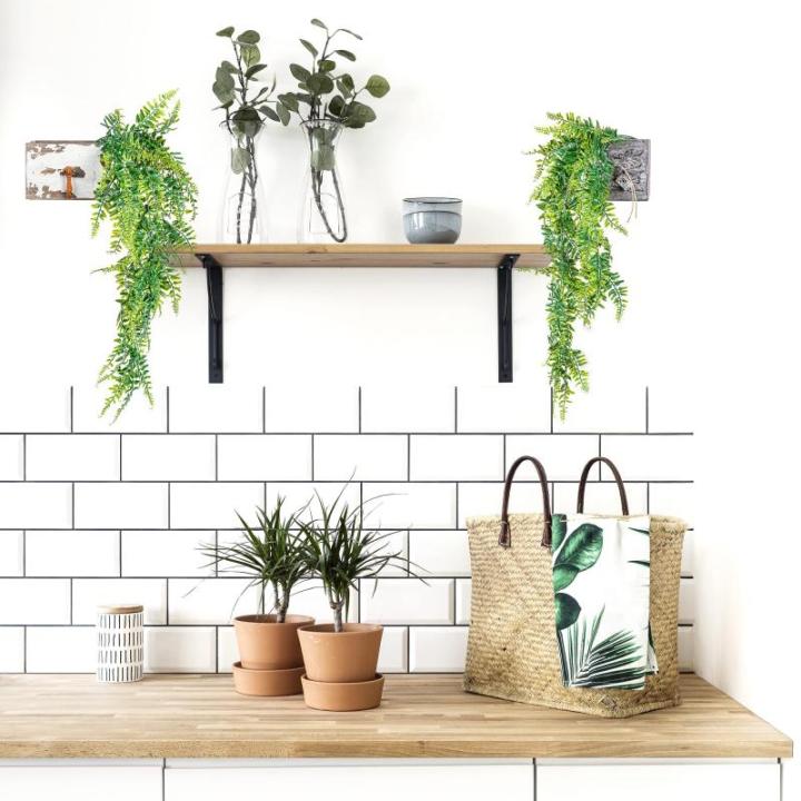 Kunstmatige hangplant, keuze uit afmeting en set, set van 4, 120cm