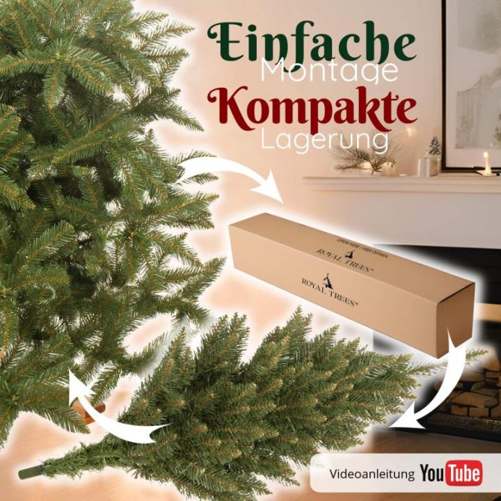 Kunstkerstboom, Kaukasusspar, 220 cm, kerstboom, kerstboom, dennenboom, kunstkerstboom