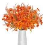 6 bundels kunstherfstboeket, herfstdecoratie, , eucalyptus, herfstdecoratie, en boston-varen voor binnen en buiten, tafel, balkonbak, bloembak