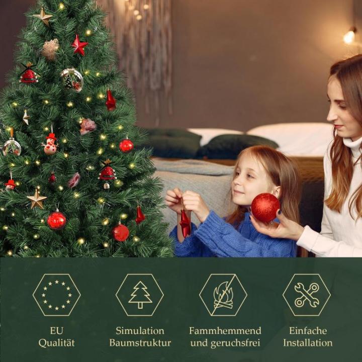 , kunstkerstboom, 120-240 cm, met kerstboomstandaard