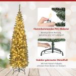 180 cm kerstboom met ledverlichting, kunstkerstboom met 390 takken en 180 ledlampen, dennenboom, kerstdecoratie voor kantoor, woning, winkel (180 cm)