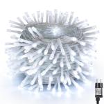 Kerstboomverlichting Wit, 20M 200 LED Lichtsnoer, Waterdicht Lichtketting, Kerstlichtsnoer, voor binnen en buiten, 8 verlichtingsmodi, Timerfuncties, Decoratie Kerstmis