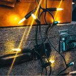 839012 Lichtsnoer voor , 100, 14,85 m, kerstverlichting, mini-lichtketting voor ramen, kerstdecoratie, kaarsen lichtketting met stekker, lichtsnoer, stopcontact, kabel wit