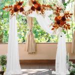 2 stuks bruiloftsboogbloemen, kunstbloemenarrangement, kunstbloemen swagset, welkomstborden, bloemendecoraties voor bruiloftsdecoratie, ceremonie en (#1)