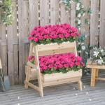 , 3 bundels voor buiten en binnen, namaak-geranium, zijden bloemen, decoratie, kunst-uv-bestendig, geraniumstruik voor hangende tuin, veranda, raam, box, decoratie, rozerood