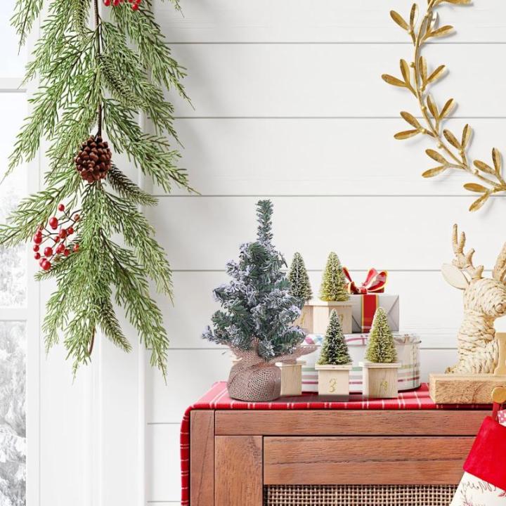 Tisch-Weihnachtsbaum,Weihnachtsbaum klein, Miniatur-Weihnachtsbaum-Tischdekoration, Niedliche Miniatur-Schneebaum-Weihnachtsdekoration, Heimdekoration, Tischdekoration für Wohnzim