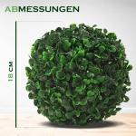 Decoratieve buxusboom selectie 8-55 cm kunstbuxusbal bal kunstmatige planten plant boekbal kunstplant, diameter: 18 cm