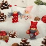 12x premium kerstboom engelen - kerstboomversieringen - sprookjesfiguur - Zweeds-Scandinavische decoratieve trollen