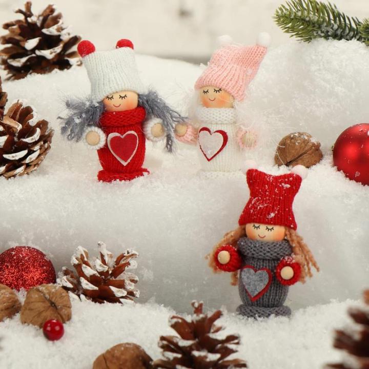 12x premium kerstboom engelen - kerstboomversieringen - sprookjesfiguur - Zweeds-Scandinavische decoratieve trollen