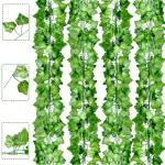 Kunstklimopslinger 2 meter, 12 stuks, , balkonplanten, decoratie, hangslinger, voor bruiloft, kantoor, keuken, tuin, feest, wanddecoratie