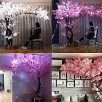 Künstliche Kirschblütenbäume, künstlicher rosa Kirschbaum, für Zuhause, Hochzeit, Party, Garten, Büro, Dekoration, künstliche Pflanze, künstliche Blumenranken