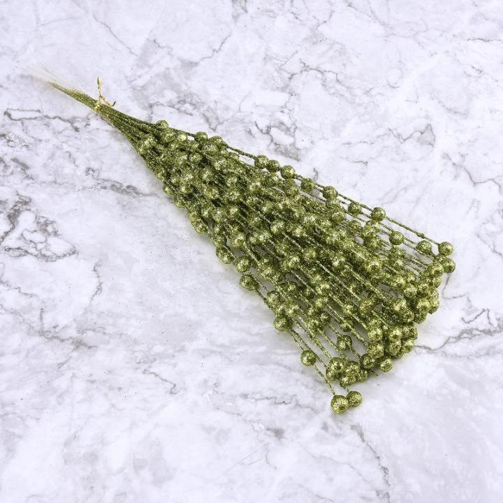 150 Stück Künstliche Weihnachtsbeeren-Picks, Glitzernde Beerenzweige für Winter, Weihnachten, Küche, Party, Tafelaufsatz, Blumendekoration (2)