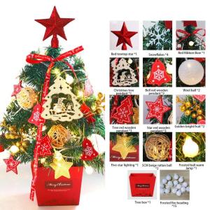 Kerstboom met verlichting 50 cm lichtketting kerstboom mini kerstboom kunstmatige kerstboom kerstdecoratie tafel kerstboom kerstcadeaus