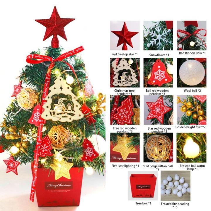Kerstboom met verlichting 50 cm lichtketting kerstboom mini kerstboom kunstmatige kerstboom kerstdecoratie tafel kerstboom kerstcadeaus