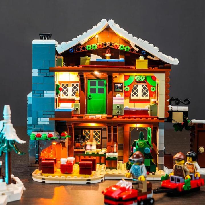 Music Version lichtkit compatibel met Lego 10325 Almhut (geen model), led-verlichtingsset voor Alpine Lodge creatief speelgoed