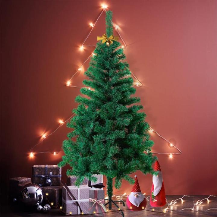 Pvc-kunstkerstboom, 150 cm, 300 takken, natuurgetrouw, kerstdecoratie, kerst, snel op te zetten, klapsysteem, moeilijk ontvlambaar en metalen standaard, groen