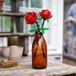 Rozen, Bloemen Bouwpakket voor Kinderen, Compatibel met Bloemenboeket Set, Woonaccessoire of Bureau Accessoire, Kerstcadeau voor Haar en Hem, Decoratie voor Meisjes en Jongens 4046