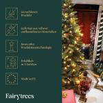 Kunstkerstboom 150 cm Alpentanne Premium met houten kerstboomstandaard | kunstkerstboom met natuurgetrouwe spuitgietelementen | Made in EU |