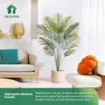 Kunstpalmen, 150 cm, plastic kunstplant, groot, areca palm in pot, woonkamer, balkon, slaapkamer, groen, decoratie (1 stuks)
