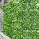 Kunstmatige klimop heggenmuur buiten privacy hek panelen voor huis tuin tuin balkon decoratie groen blad nepplanten 100x300 cm