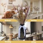 Pampas gedroogde bloemen, decoratie, natuur, 63 stuks, doe-het-zelf, gedroogde bloemen, boeket, ideaal voor boho, woonkamer, slaapkamer, vazen (LZGSGO-0103)