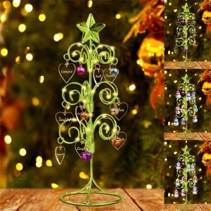 Aangepaste familienaam kerstboom Kerstmis sneeuwpop familie boom kristal kerstboom voor Kerstmis decoratie geschenken voor vrouwen vrouw vriend vriend, stijl 2-3
