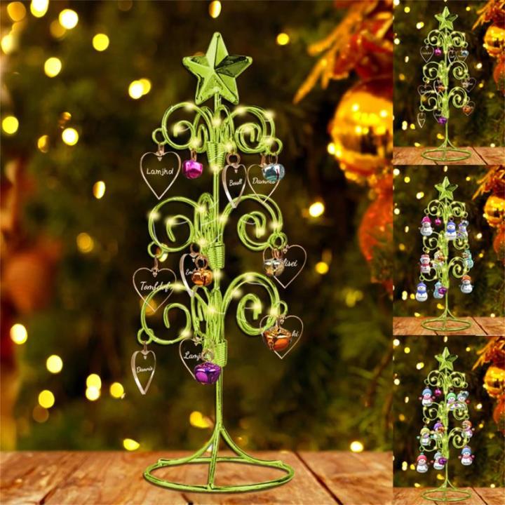 Aangepaste familienaam kerstboom Kerstmis sneeuwpop familie boom kristal kerstboom voor Kerstmis decoratie geschenken voor vrouwen vrouw vriend vriend, stijl 2-3