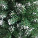 Kunstkerstboom - 180 cm kerstboom met metalen standaard, hoogwaardige en duurzame kerstboom van pvc voor thuis, kantoor, winkels en hotels, groen + sneeuw, 180 cm