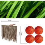 Simulations-Strohdach-Dach,Künstliche Mexikanische Palm-Strohdachziegel,Wasserdichtes Kunststoff-Strohdach für Tiki-Bar-Dachgärten,Terrassendeck-Pavillons (Größe: 10 Stück,Fa