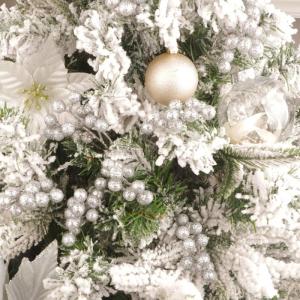 20 Pack 18cm Künstliche Silber Beeren für Weihnachtsbaum Deko Stechpalmenbeeren Zweige Dekorationen für Weihnachten Zuhause Holly Beeren für Handwerk Winter Urlaub Hochzeit Dek