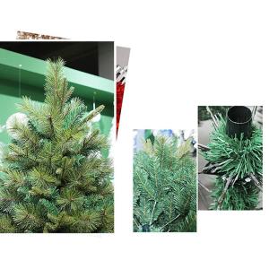 2,0 m umweltfreundlicher künstlicher Weihnachtsbaum aus PVC, hochwertige Fichte mit Scharnier und Metallständer, Dekoration für den Weihnachtsbaum, für Zuhause, Büro, Ges，Gr