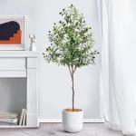 Kunstmatige olijfboom, , 180 cm, kunstboom, grote kunstbomen, , grote kunstboom, olijfboom, voor woonkamer, slaapkamer, kantoor, decoratie