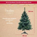 Realistische Kunstmatige Kerstboom Fir Xmas Tree | Afmeting: 150 cm | Feestdagdecor | Diepgroene Dichte Takken Stabiele Stand | Binnen & Buiten