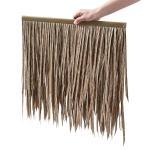 Gesimuleerd strodak, weerbestendig, kunststof, kunsttegels, dus 10 jaar levensduur, 50 cm x 50 cm, voor Tiki-bar, daktuinen, terras, paviljoenen, terras, parasol (maat: 15 stuks, k