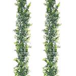 Zweierpack Eukalyptus Girland, Fake Efeu Realistisch, Schön Und Praktisch, Pflanz deko Kann Zum Dekorieren Von Schränken, Kaminen, Hochzeitsfeiern Verwendet Werden, (178cm)