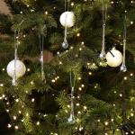 6x Kerstboom ijsdruppels - Kerstboomversiering voor de kerstboom - Kerstboomversiering (6x ijsdruppels - 1 maat)