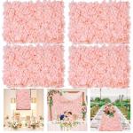 Blumen-Wandpaneele, Hortensien, 4 Stück, Blumen-Wandhintergrund, Hortensien, 3D-Blumen-Wanddekoration für Hochzeit, Empfang, Party, Schlafzimmer