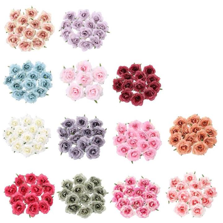 Künstliches Blumenarrangement,Künstlicher Blumens 30 stücke Echt Aussehende Schaum Gefälschte Rosen mit Stielen for DIY Hochzeit Bouquet Handwerk Party Valentinstag(Red)