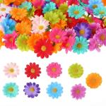 180 stuks Kunstmatige Bloemhoofden Madeliefje Bloemen Hoofden Mini Multi Kleuren Ambachten Stof Bloemen Diverse Decoratieve Bloemen Voor Bruiloft Haar Cap Krans Bruids Feest Thuis 