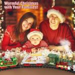 Hanging Christmas Train Set - Kersttrein speelgoed met licht en geluid voor jongens en meisjes, trein speelgoedset rond onder de kerstboom, beste kerstdecoratie voor binnen voor ge