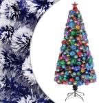 Künstlicher Weihnachtsbaum mit Beleuchtung 150 cm Glasfaser Christbaum Kunstbaum Dekobaum Tannenbaum Weihnachten Künstlicher Weihnachtsbaum für Weihnachtsdeko